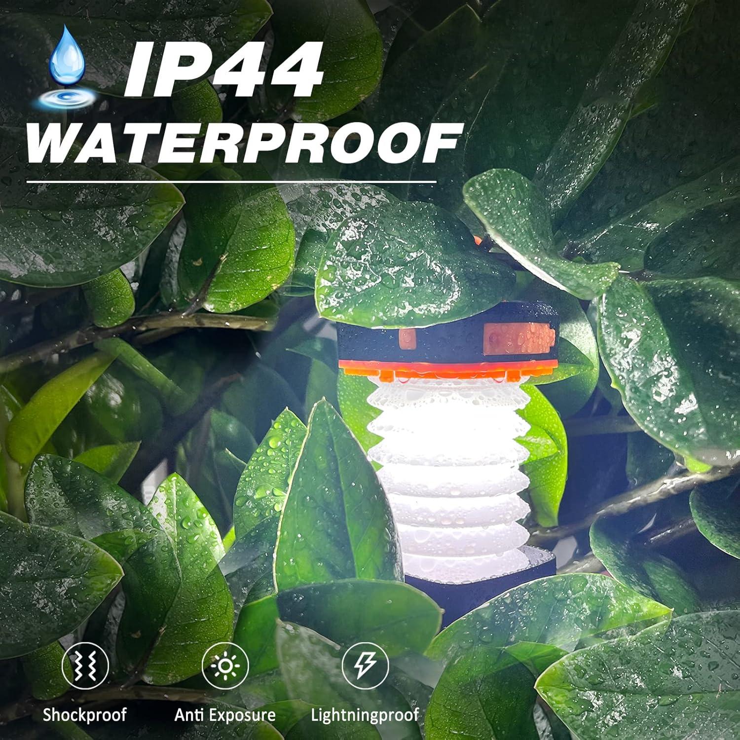 Linterna Solar Plegable DIBMS 800mAh 2 Paquetes IP44