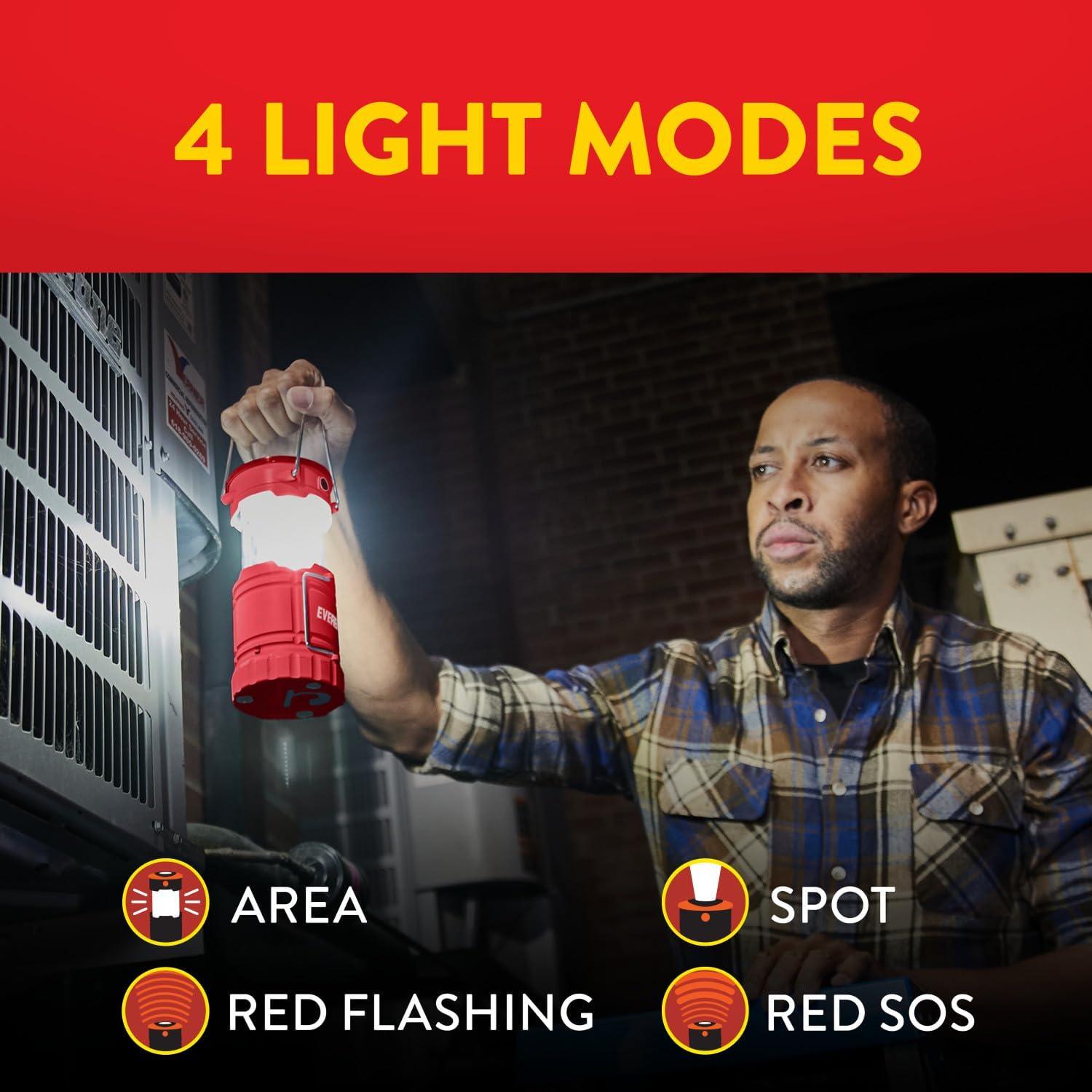 Linterna LED Plegable Eveready ALCL31 - Paquete de 3, 350 Lúmenes