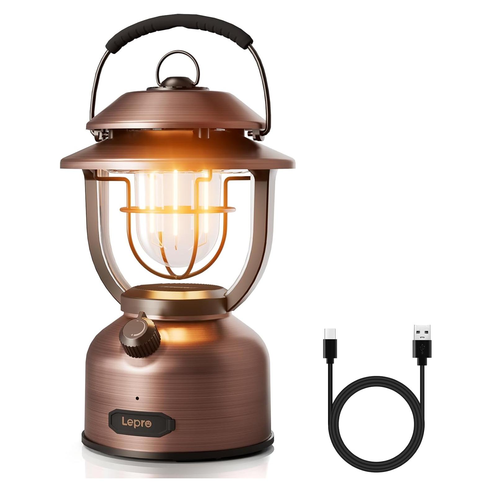 Linterna de Camping LED Lepro Retro 2500K 5000K Recargable