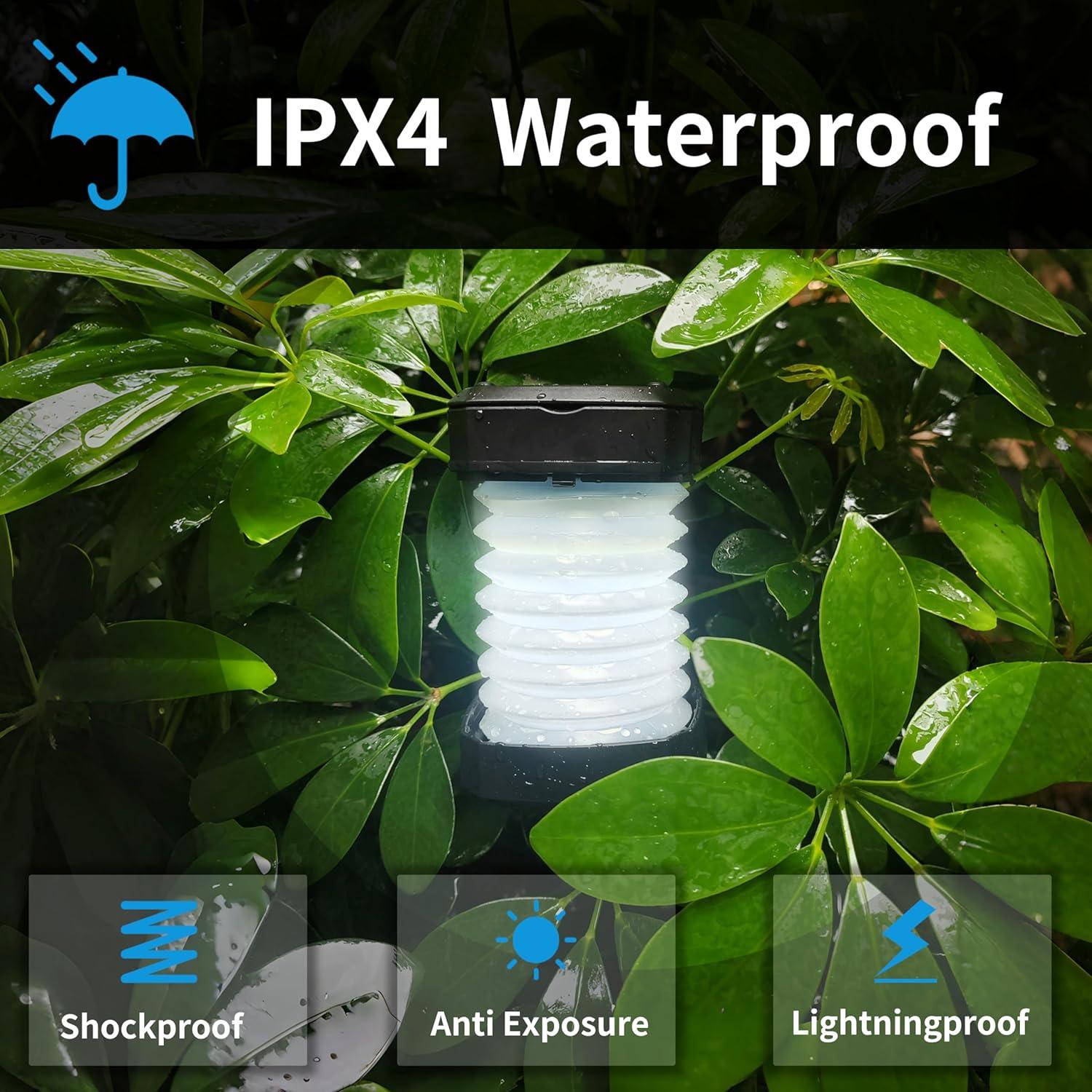 Linterna Solar Plegable PEKPAK - 2 Unidades LED Recargables