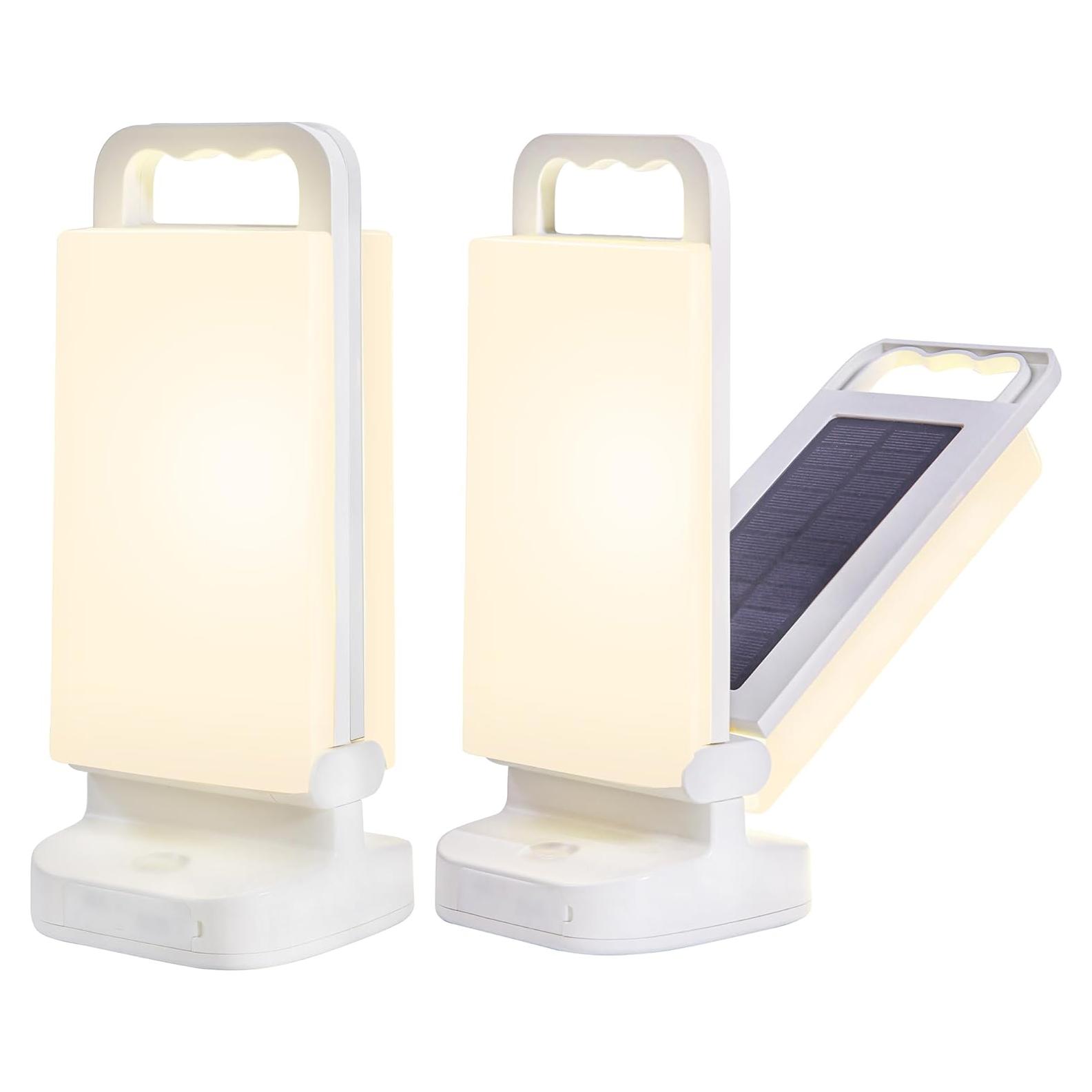 Linterna Solar Lepwings 6000mAh 2 Paquete - Luz Camping Emergencia