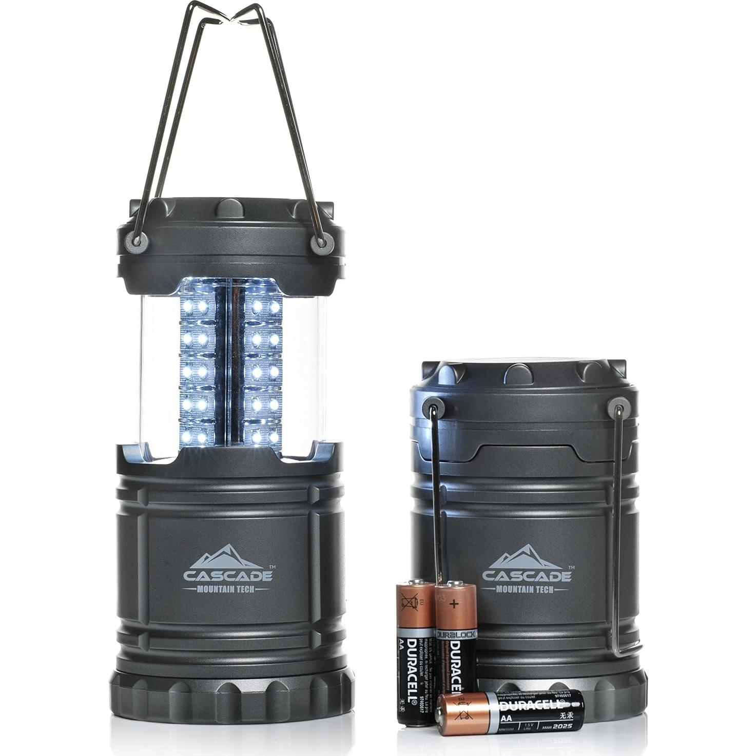 Linterna LED Plegable Cascade Mountain Tech - 2 Piezas