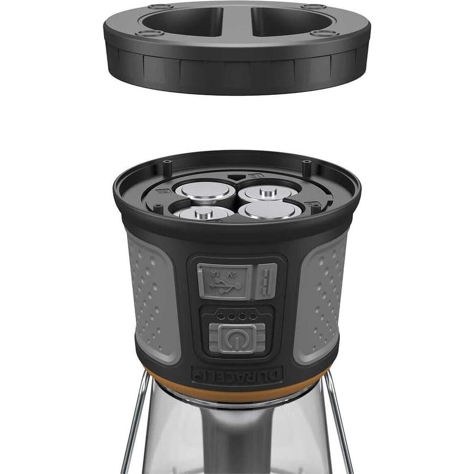 Linterna LED Duracell 2000 lúmenes 360° y 180° camping