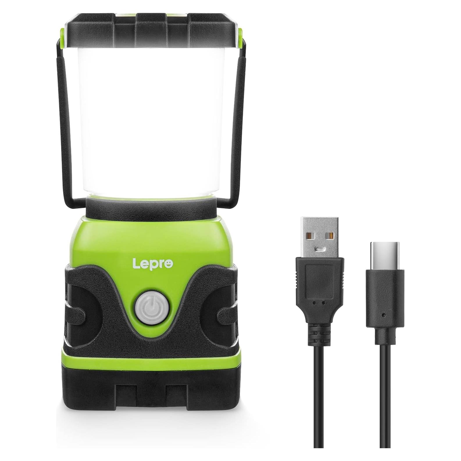 Linterna de Camping Lepro LED 1600LM Recargable IPX4 4400mAh