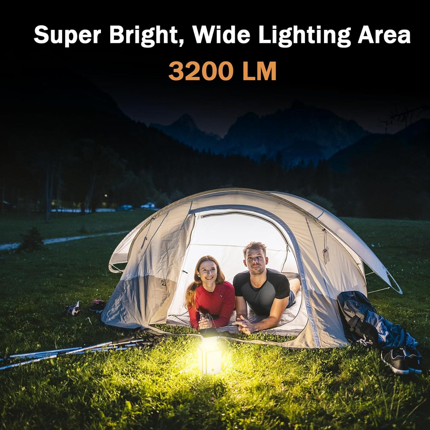 Linterna de Camping Solar LED GarageAngle 4Pack Recargable