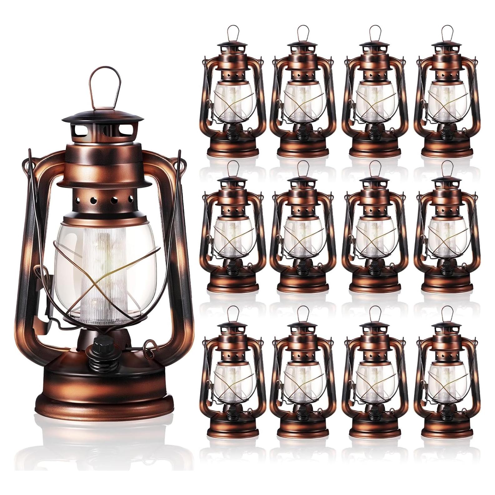 Lámpara de Tormenta LED Vintage Hortsun 8 Piezas 20.32 cm