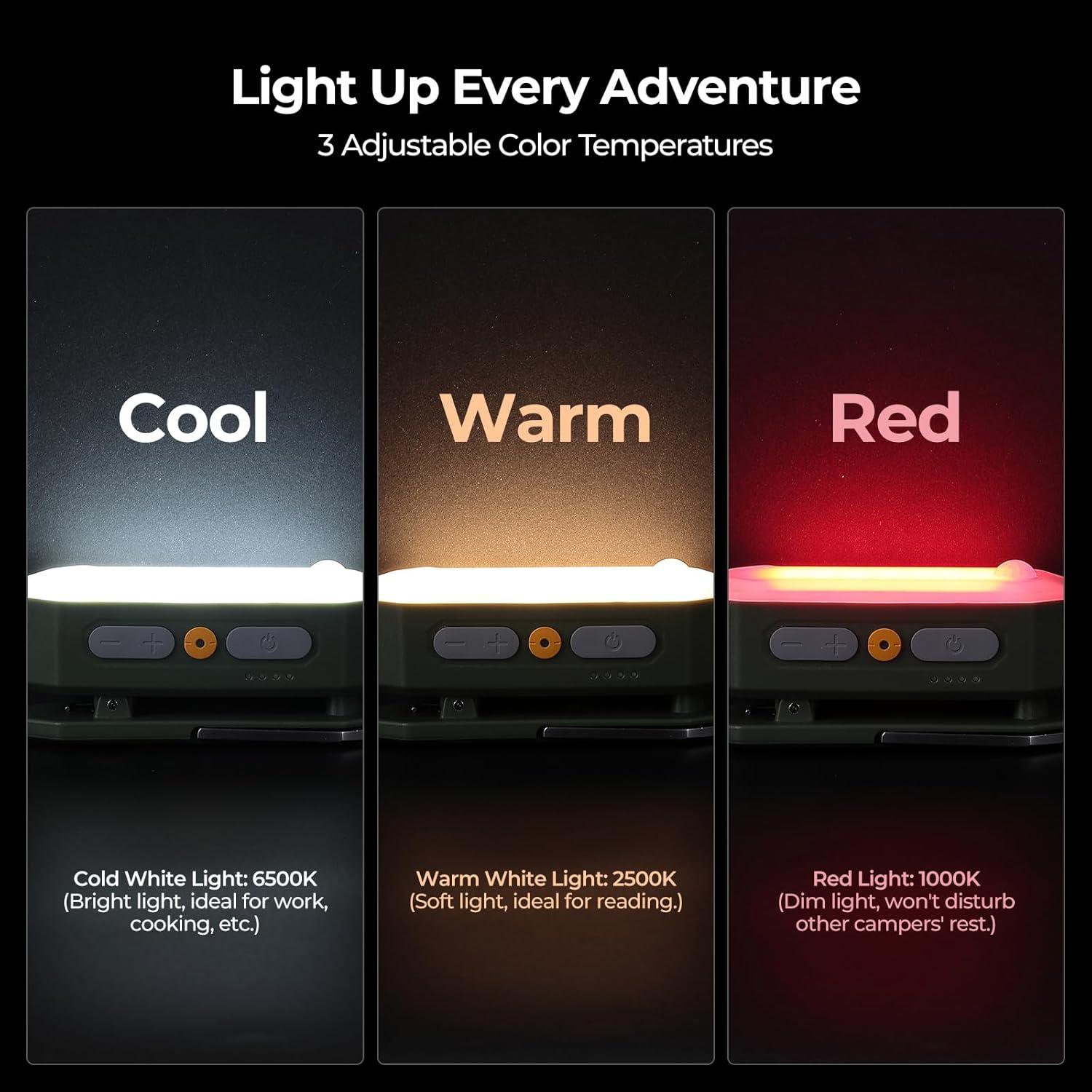 Linterna de Camping BougeRV CL02 Recargable 3200mAh IP65