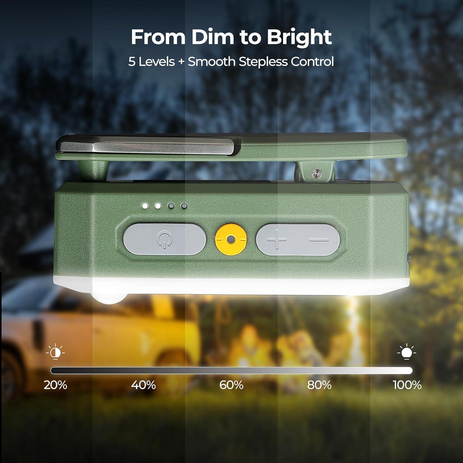 Linterna de Camping BougeRV CL02 Recargable 3200mAh IP65