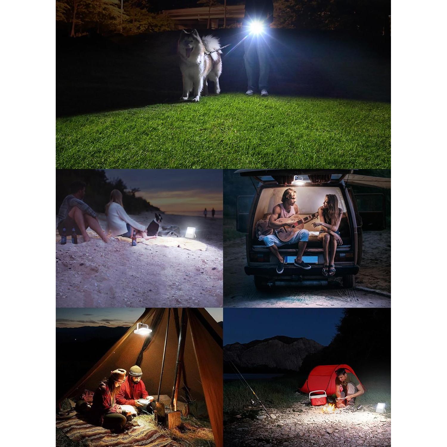 Linterna Solar Intelamp 2000mAh para Camping y Exterior