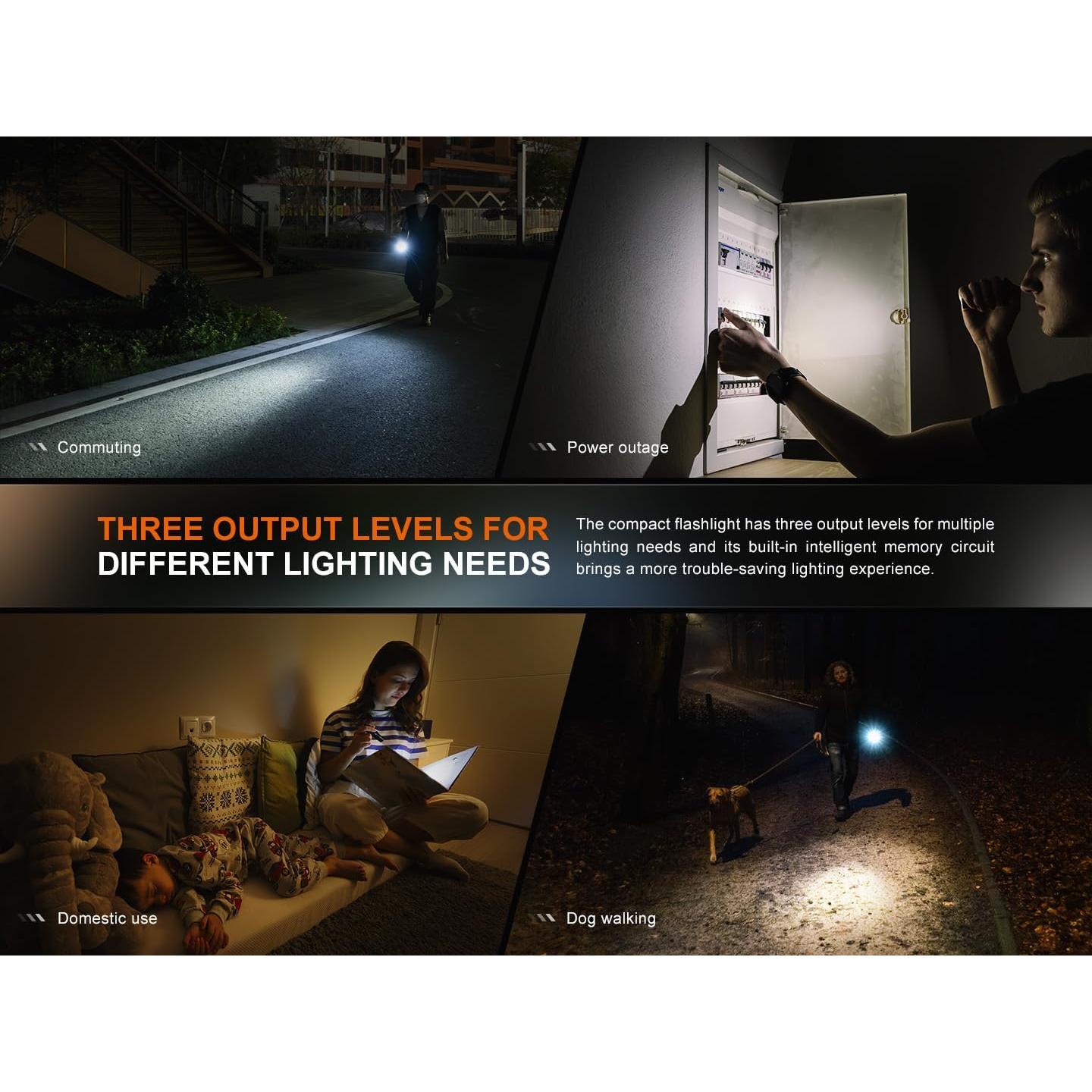 Linterna EDC Fenix E12 V3.0 200 Lúmenes 1xAA Portátil