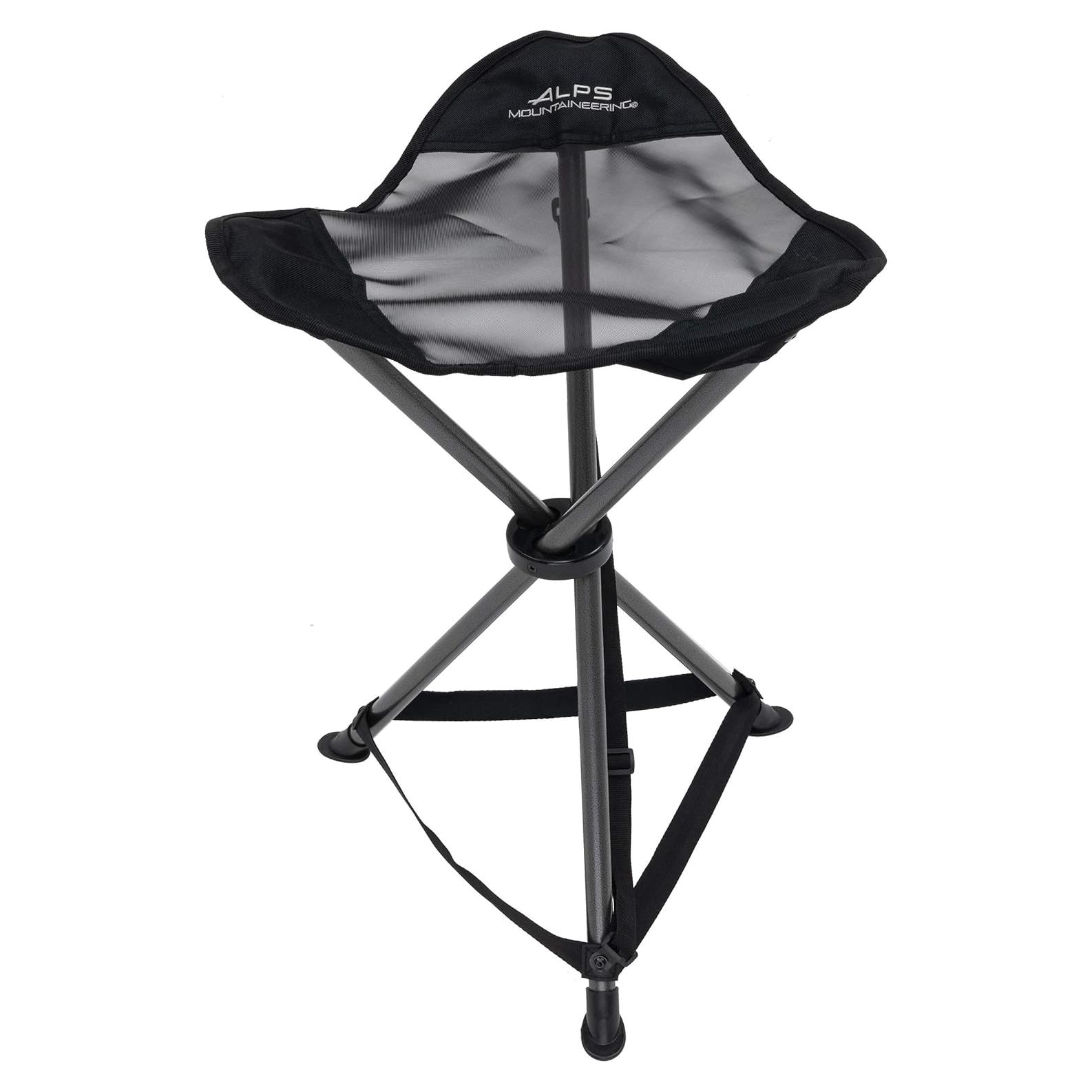 Taburete Plegable ALPS Montañismo Tri-Pata XT Negro 113.4 kg