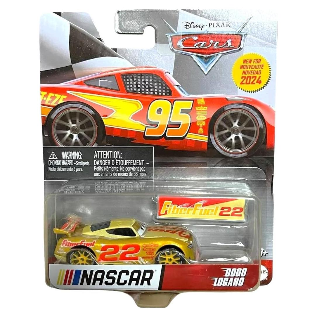 Coche de Fundición Disney Cars GoGo Logano 1:64 Mattel