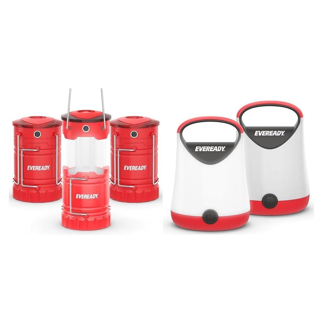 Linterna LED Eveready ALCL31 y GPAL411 Paquete 3+2