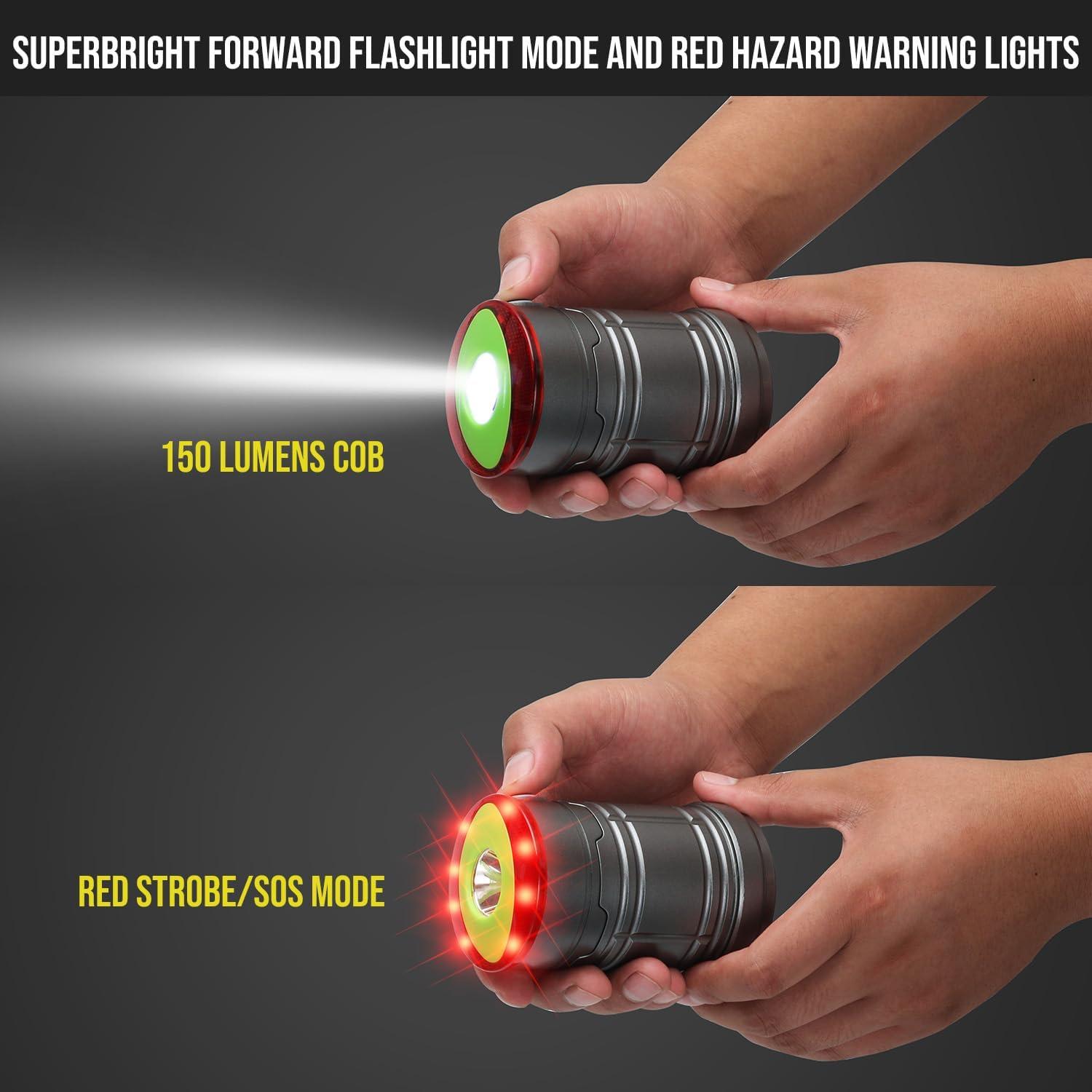 Lámpara de Camping LED Plegable Lichamp, 200 Lúmenes, Paquete de 2