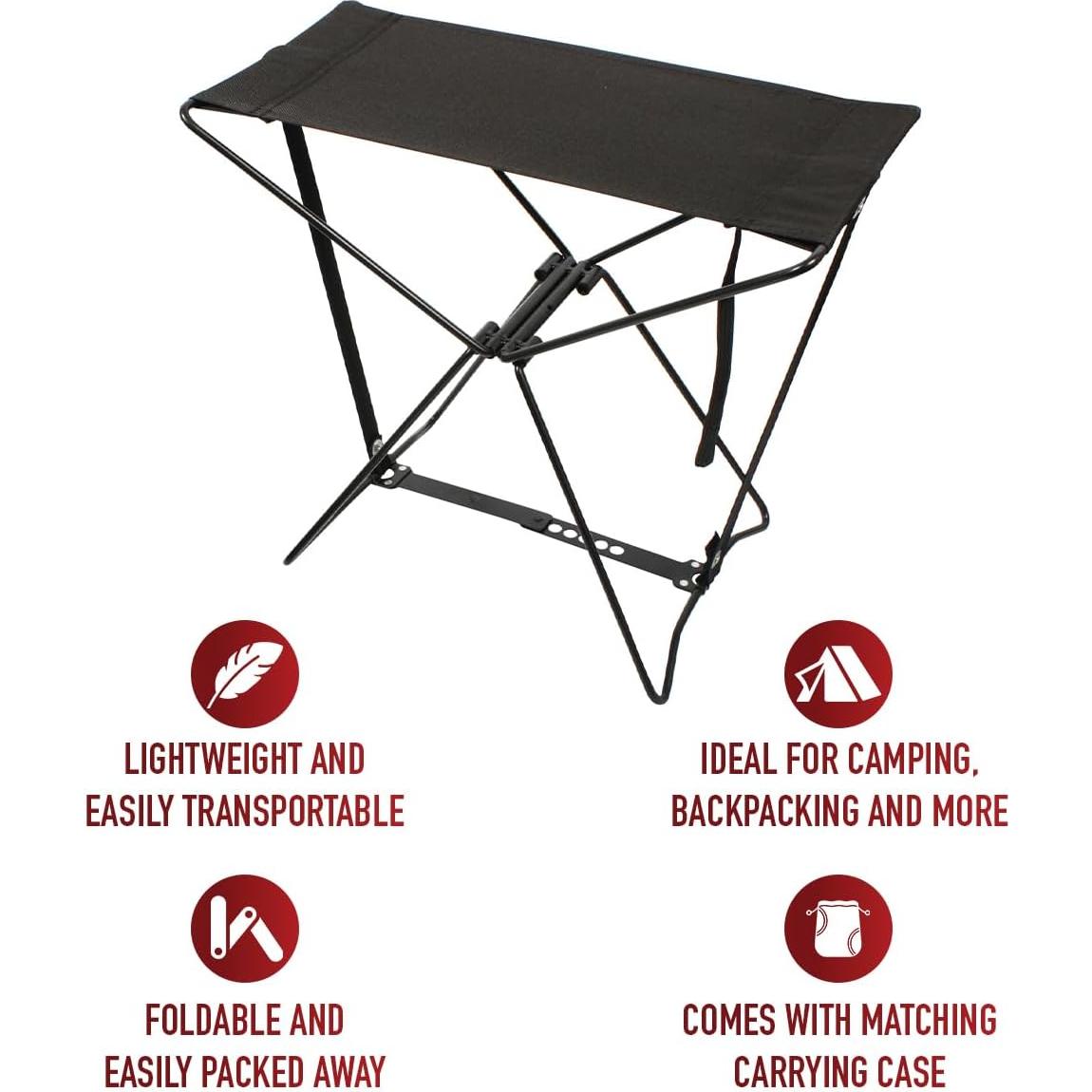 Rothco Folding Camp Stool, Black