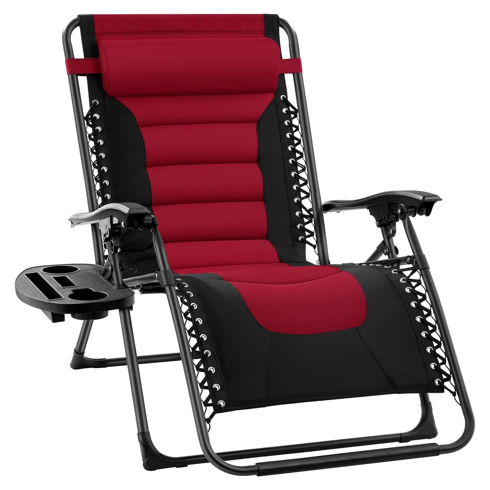 Silla de Gravedad Cero Plegable Mejor Opción XL con Reposacabezas