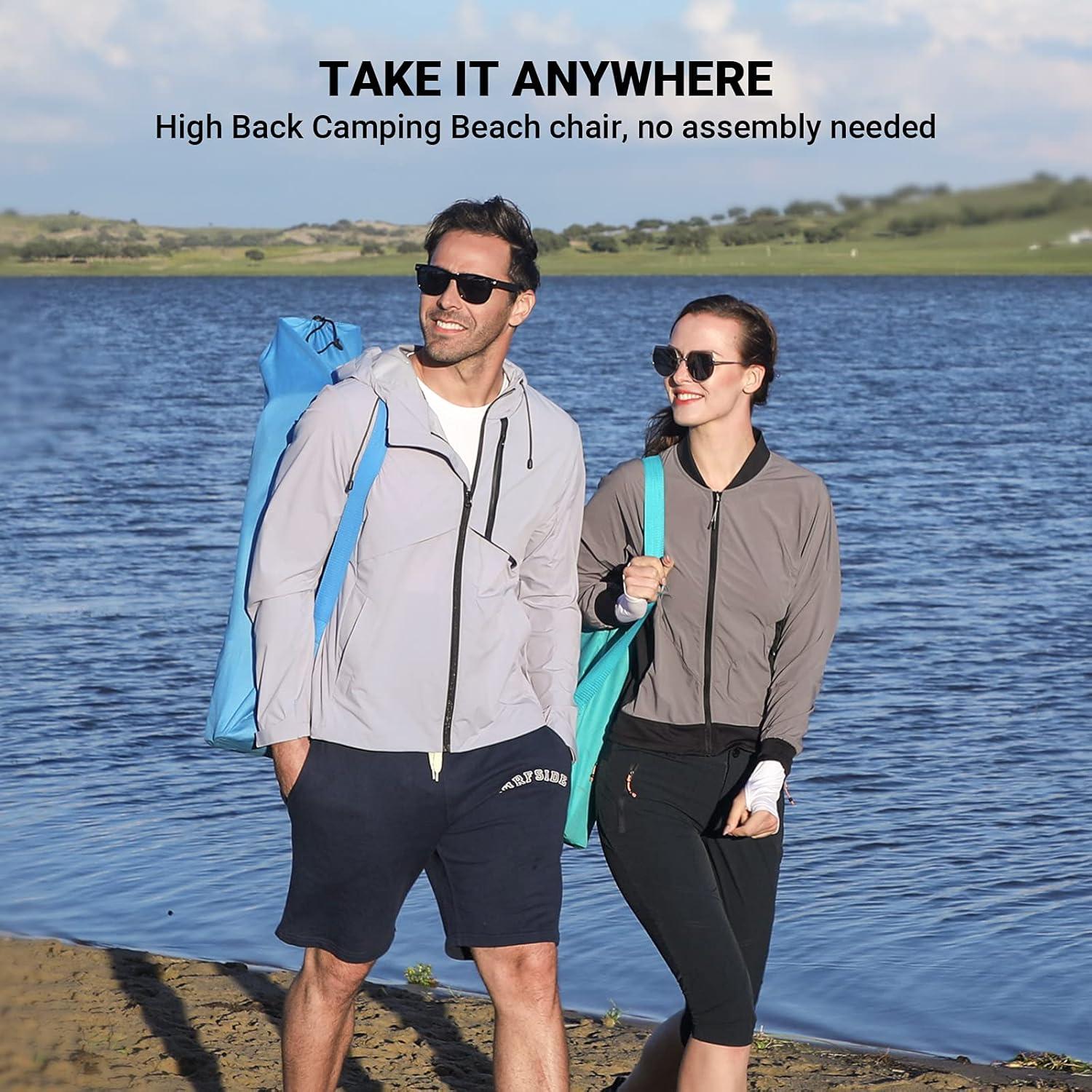 Silla de Playa Plegable KingCamp Cian Respaldo Alto 3 kg