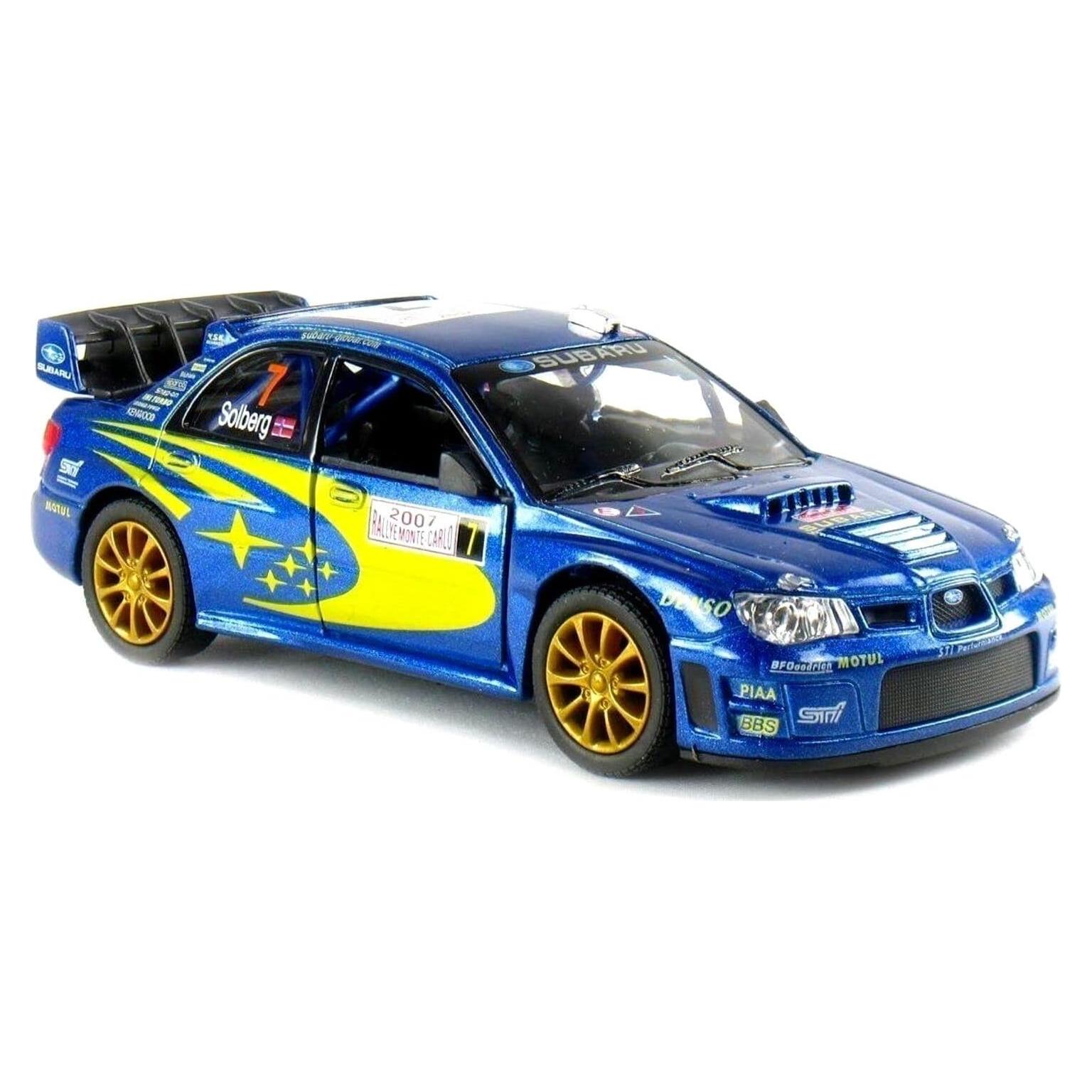 KiNSMART Subaru Impreza WRC 2007 1:36 Modelo Metal 12,7 cm