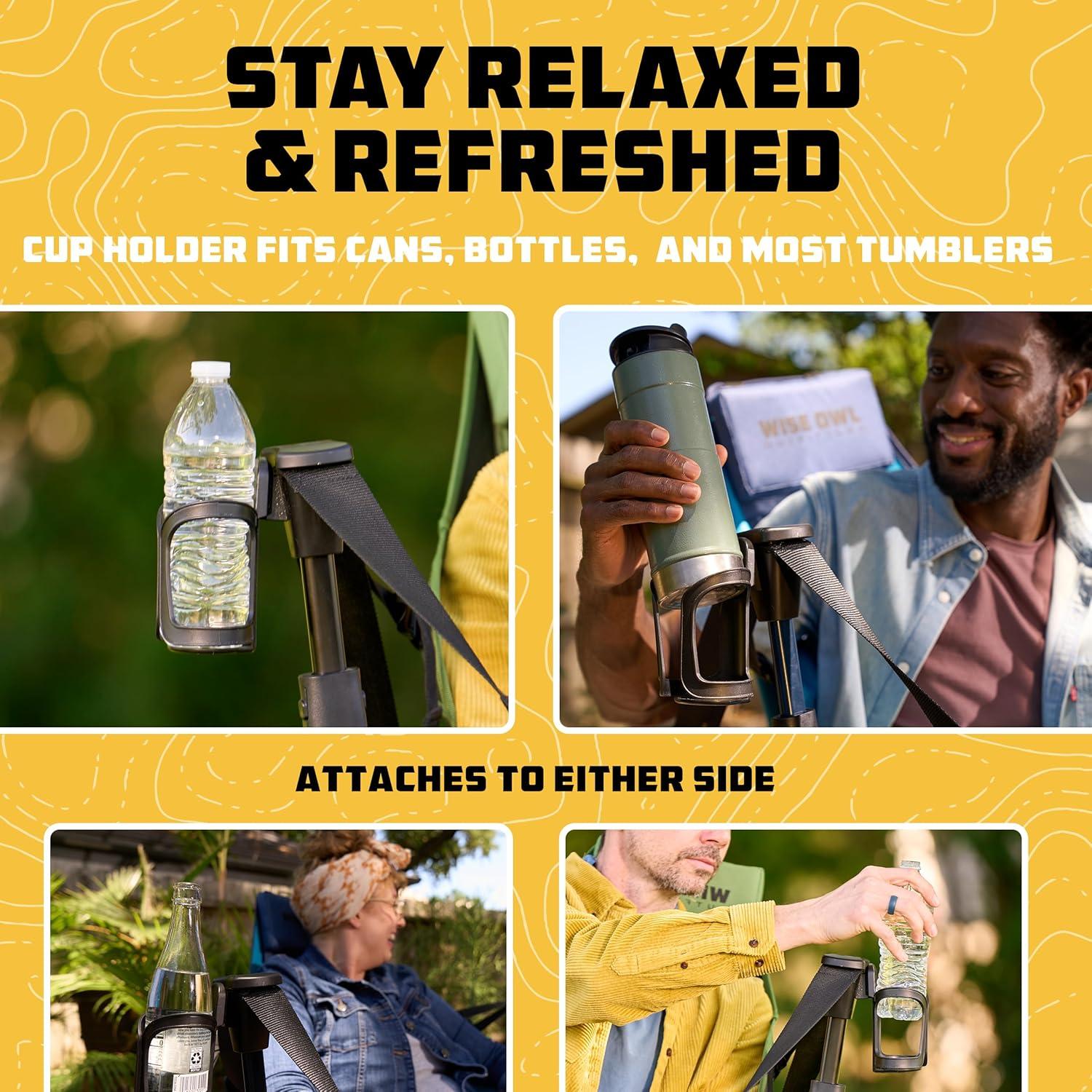 Silla Hamaca Plegable Wise Owl Outfitters Azul 136 kg