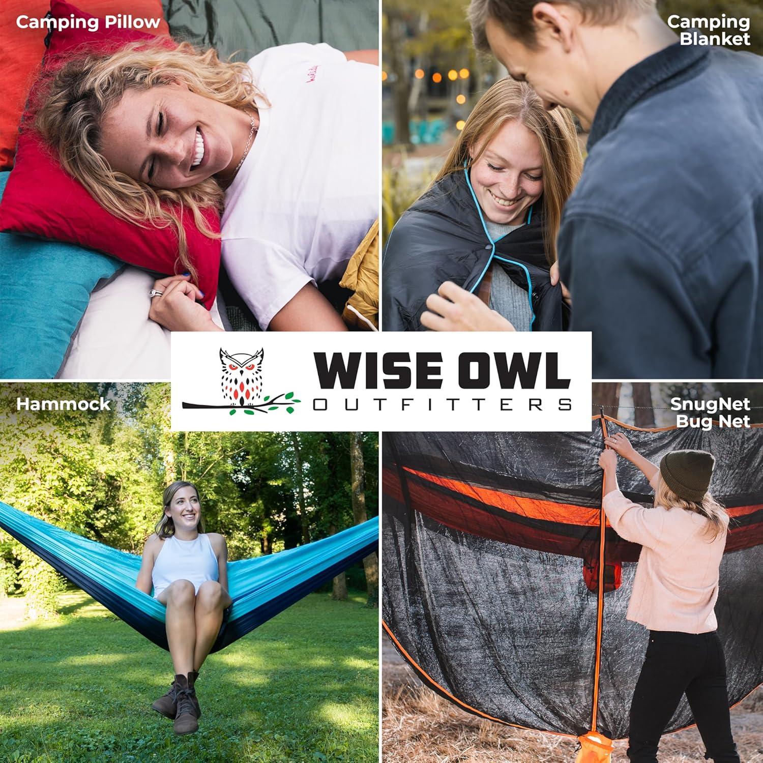 Silla Hamaca Plegable Wise Owl Outfitters Azul 136 kg