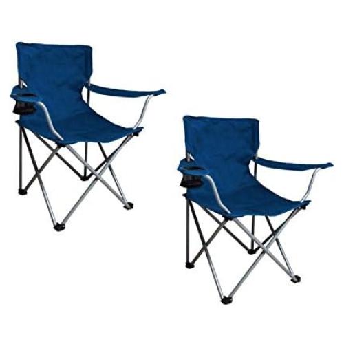 Silla Plegable Azul Genérico - Paquete de 2, 4.54 kg