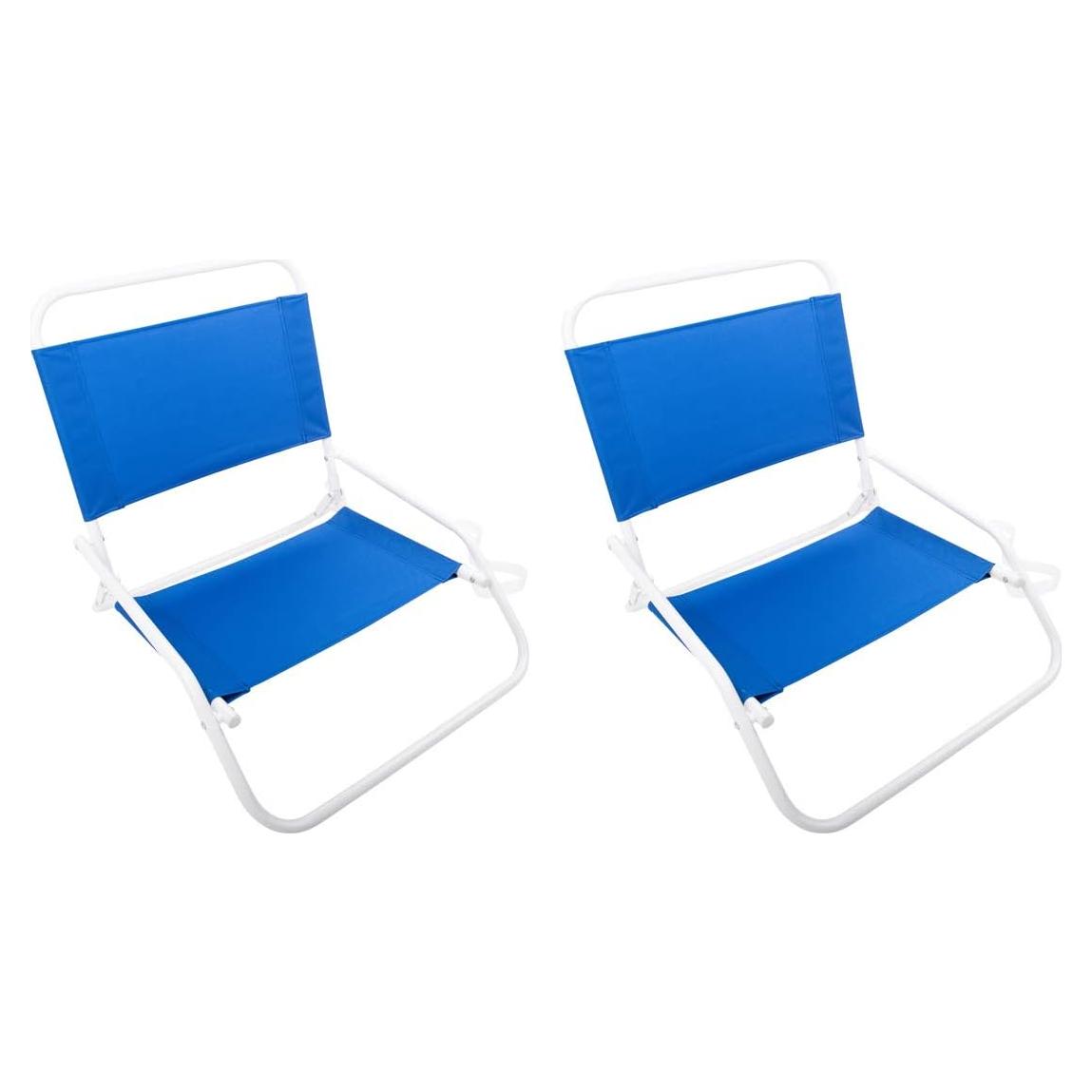 Silla de Playa Plegable Cascade Mountain Tech Azul 113kg