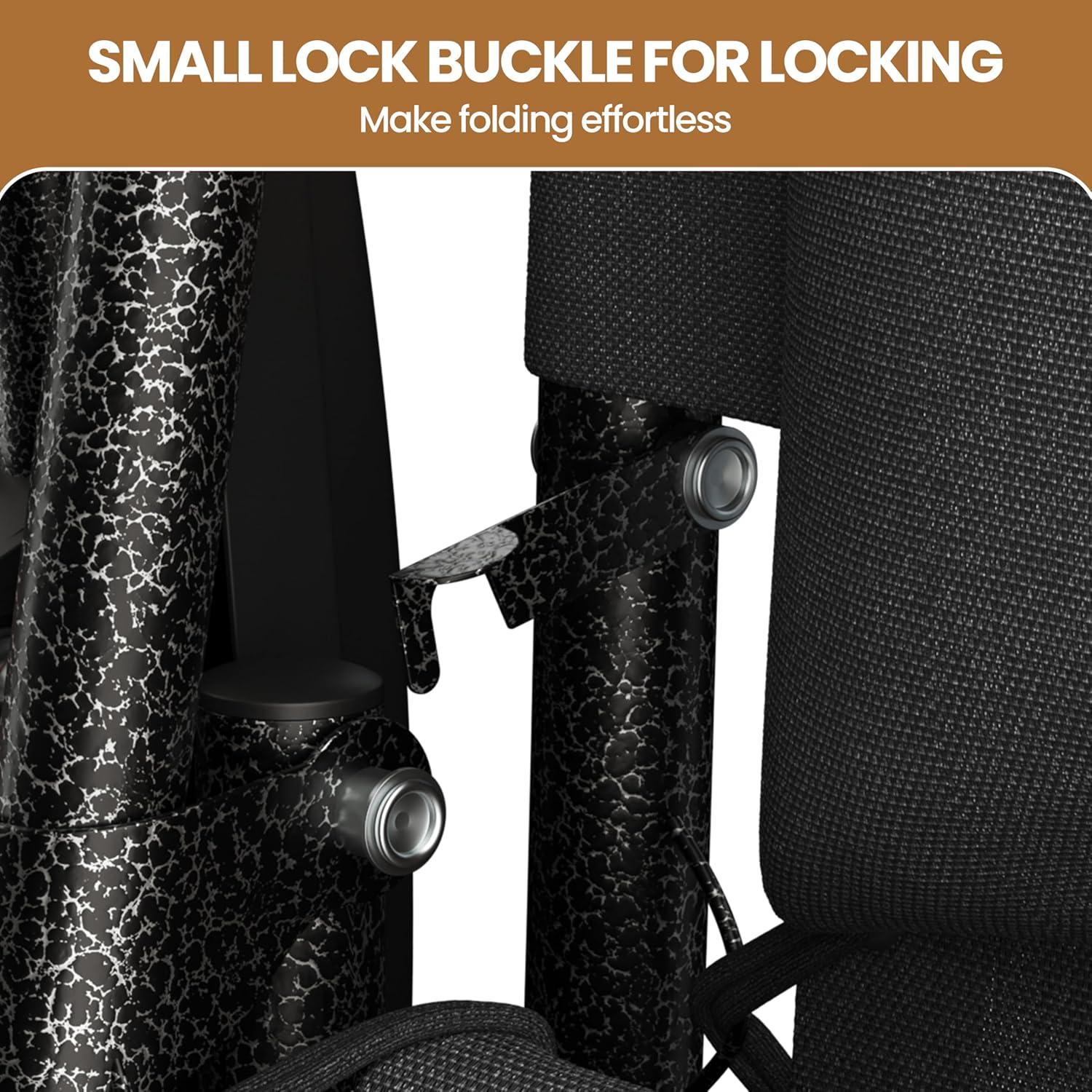 Sillas de Lounge Plegables Yaheetech Gravedad Cero con Cojines - Juego de 2