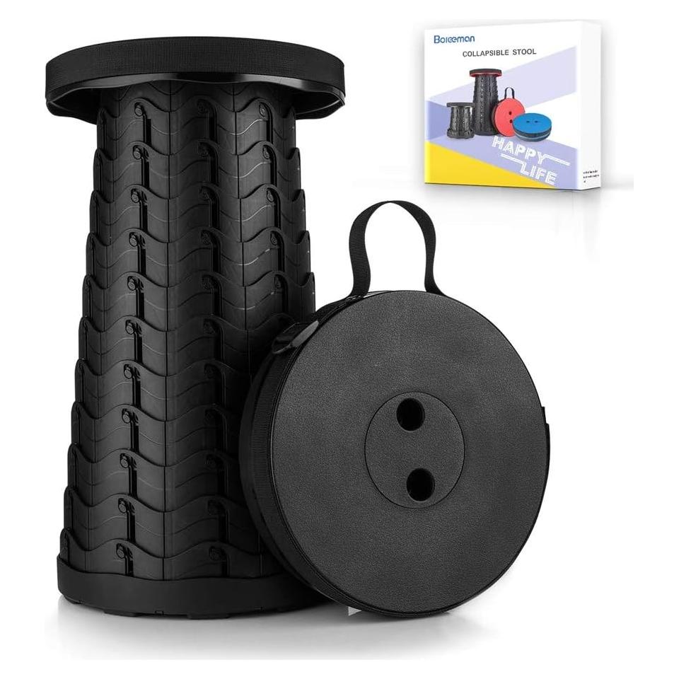 Taburete Plegable Boreeman Telescópico 181kg Negro