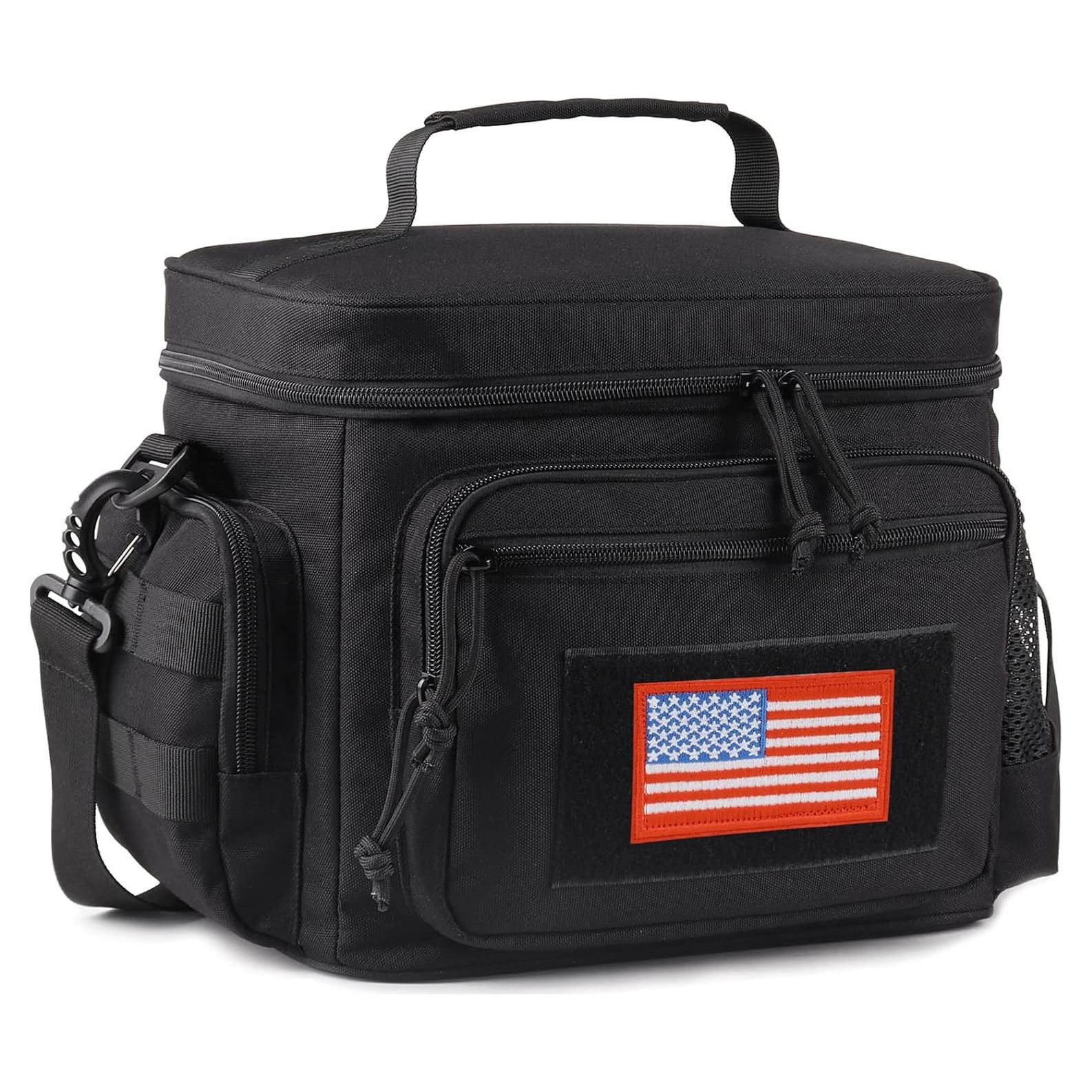 Bolsa de Almuerzo Táctica ATRIPACK Negra Aislada 12.3L