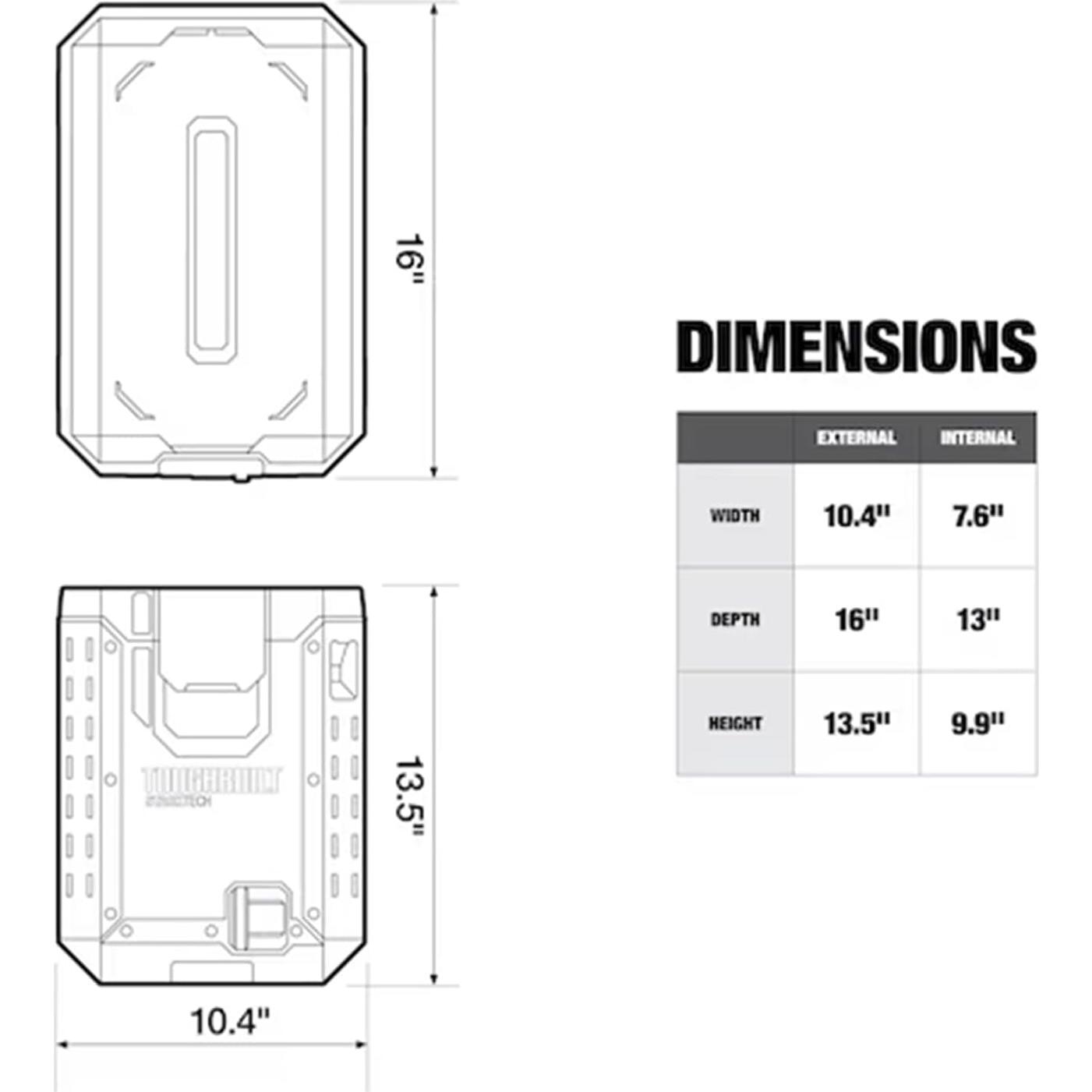 Nevera Compacta ToughBuilt 15.14 L con Aislamiento Grueso