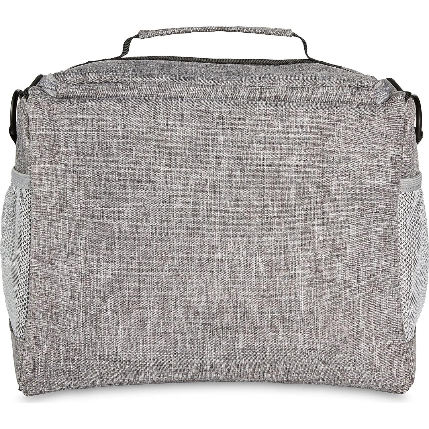 Bolsa Enfriadora Aislada Amazon Basics 24 Latas Gris