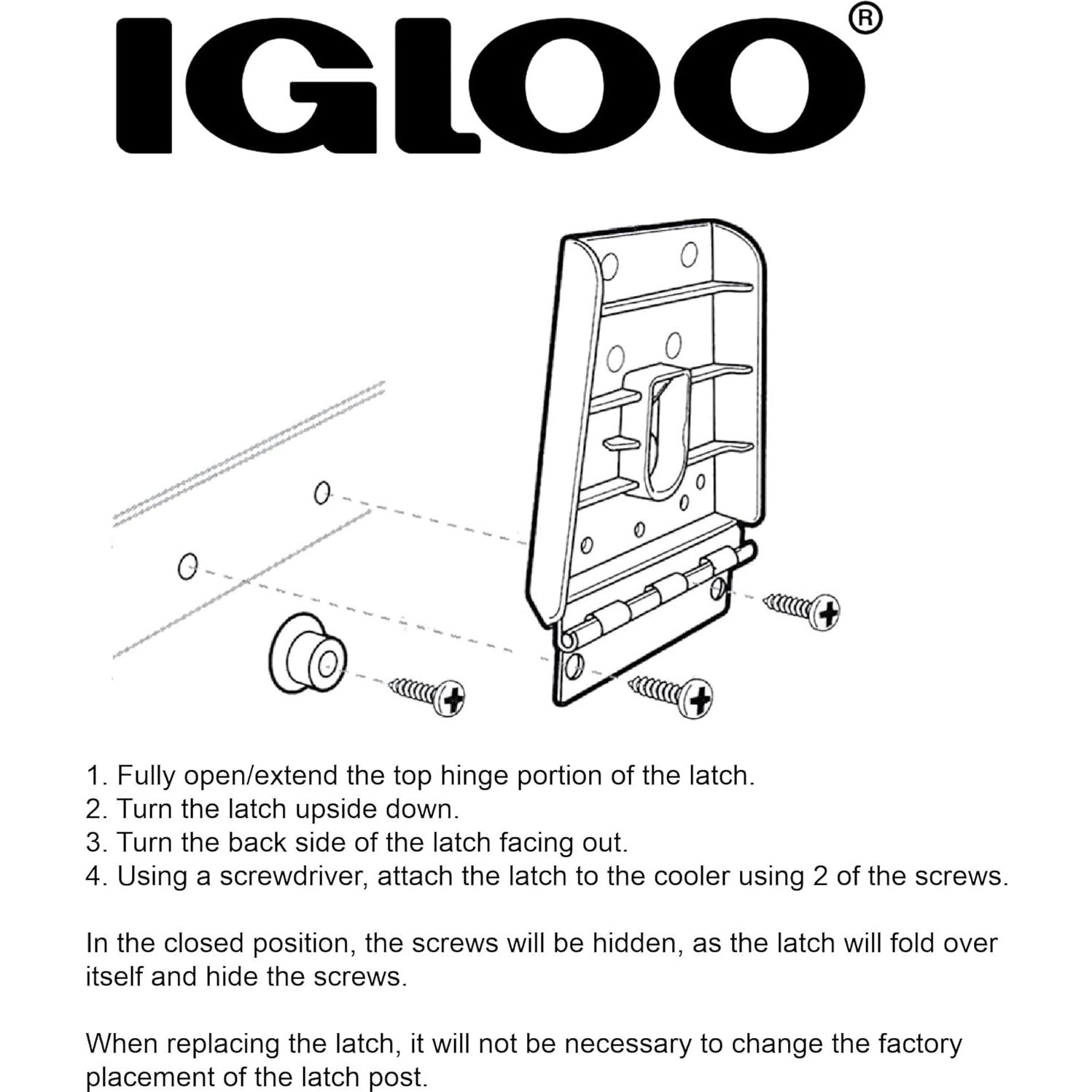 Pestillos Híbridos Igloo para Neveras 2-Pack Acero Inoxidable