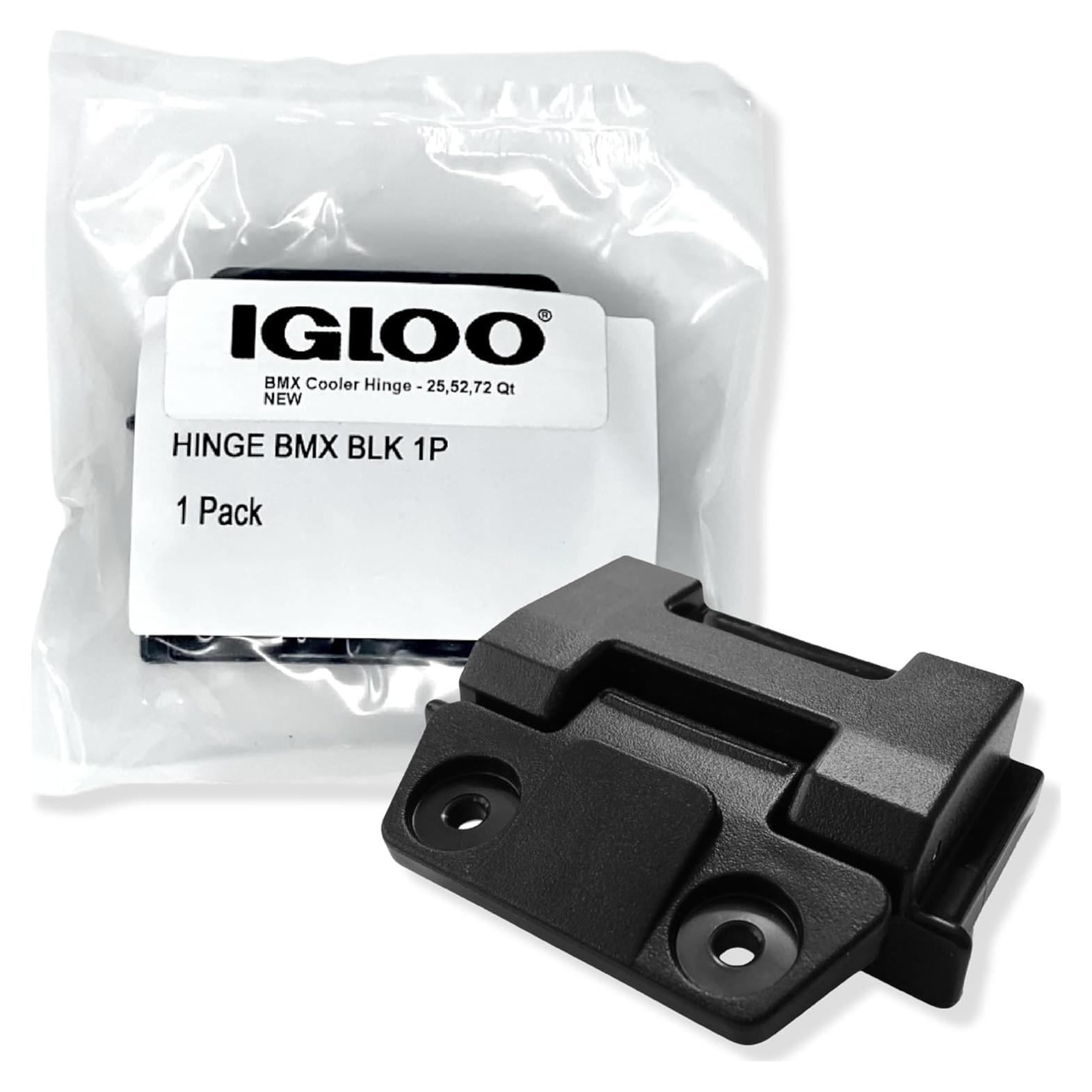Bisagra Igloo para Enfriadores BMX 25, 52, 72 Qt, Plástico Negro