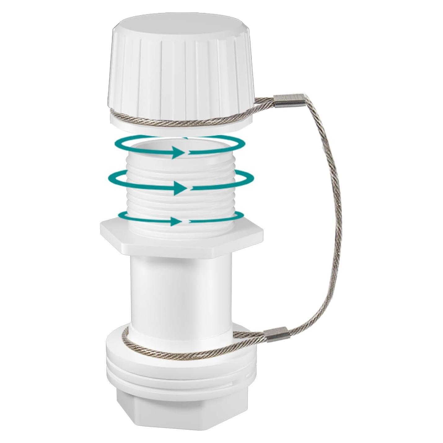 Tapón de Drenaje HQAPR Rosado Acero Inoxidable para Enfriadores 50-165 Qt