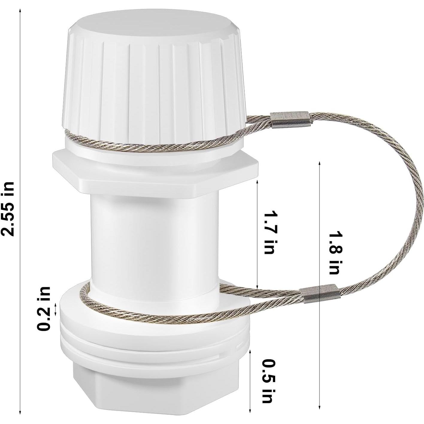 Tapón de Drenaje HQAPR Rosado Acero Inoxidable para Enfriadores 50-165 Qt