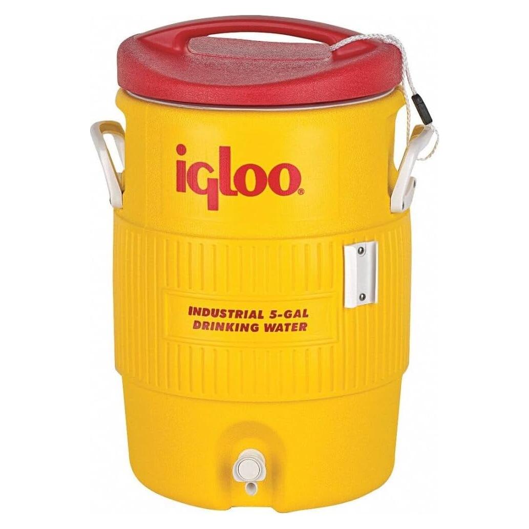 Enfriador de Agua con Dispensador Igloo 5 Galones Amarillo/Rojo