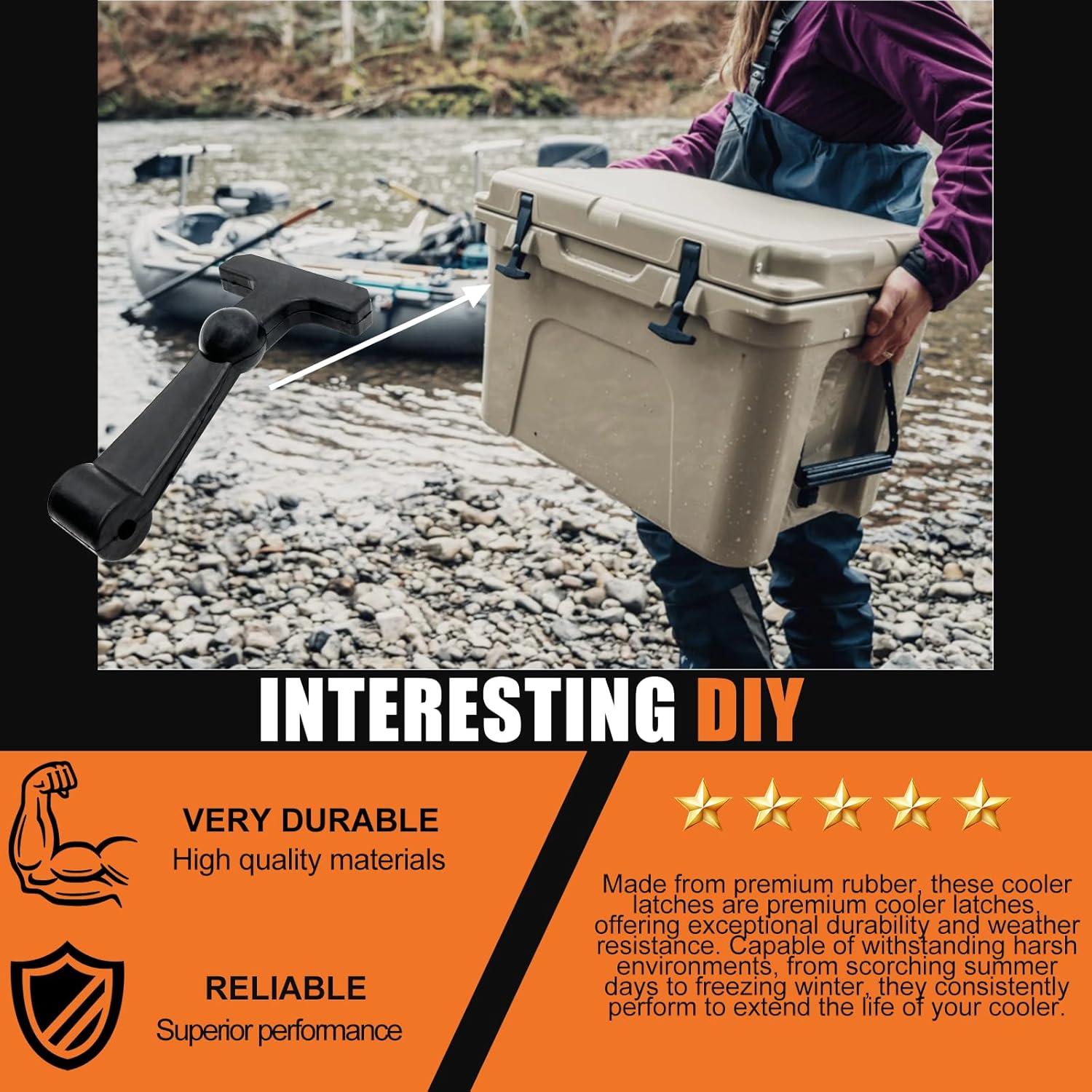 Ganchos de Reemplazo Neopreno RNTKAB para Nevera Yeti RTIC - Paquete de 4