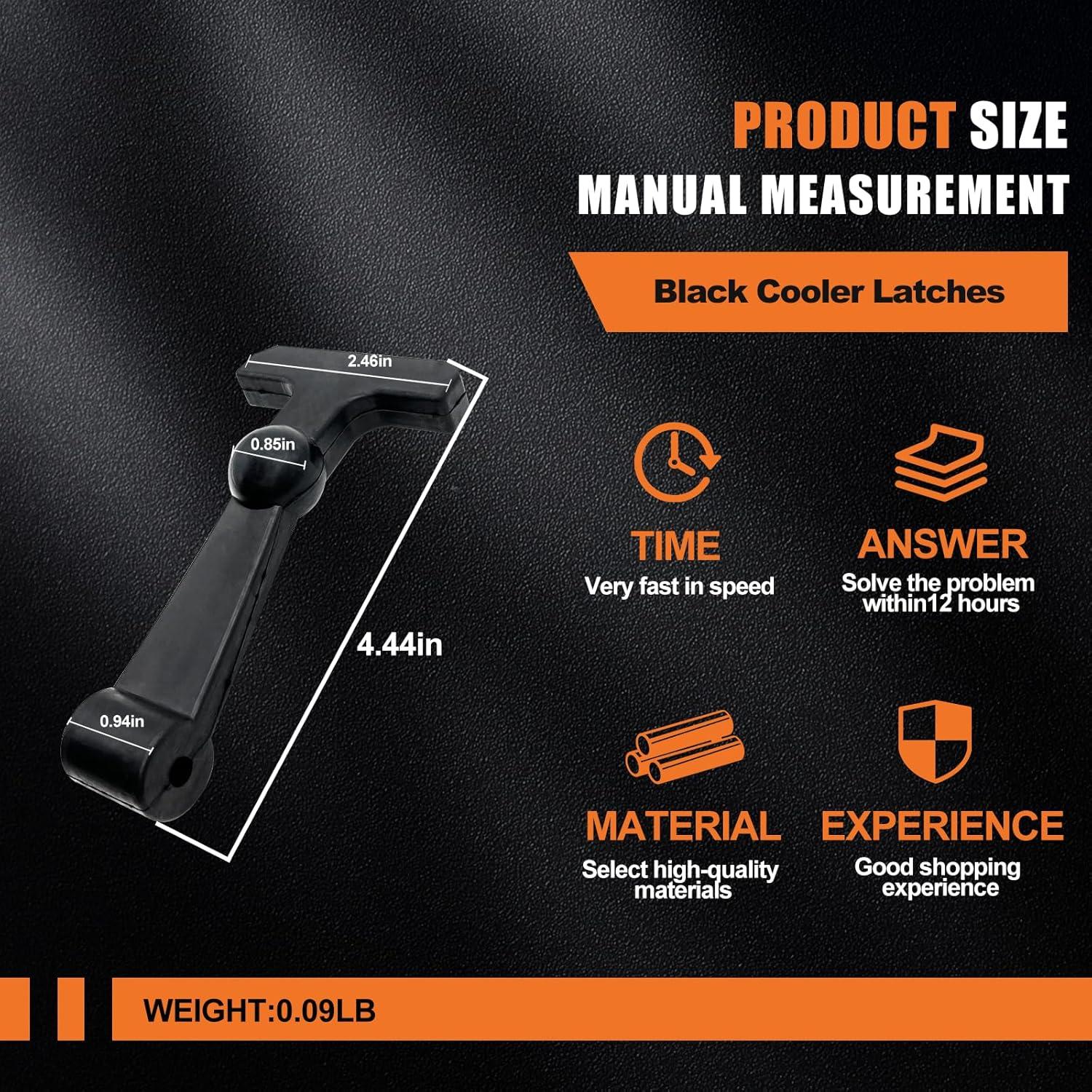 Ganchos de Reemplazo Neopreno RNTKAB para Nevera Yeti RTIC - Paquete de 4