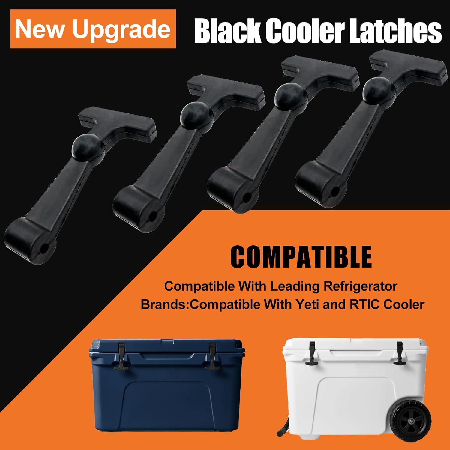 Ganchos de Reemplazo Neopreno RNTKAB para Nevera Yeti RTIC - Paquete de 4