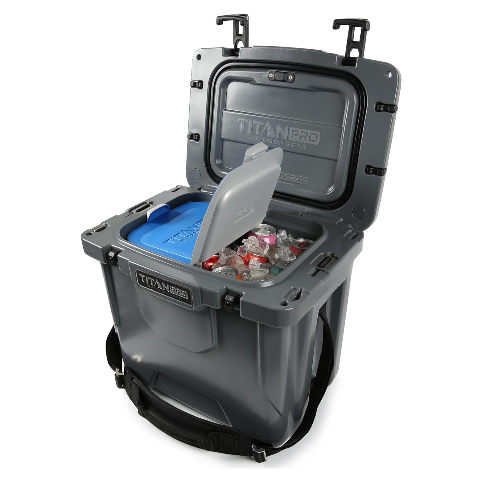 Nevera Titan PRO 25Q Gris Granito - Alto Rendimiento y Luz LED