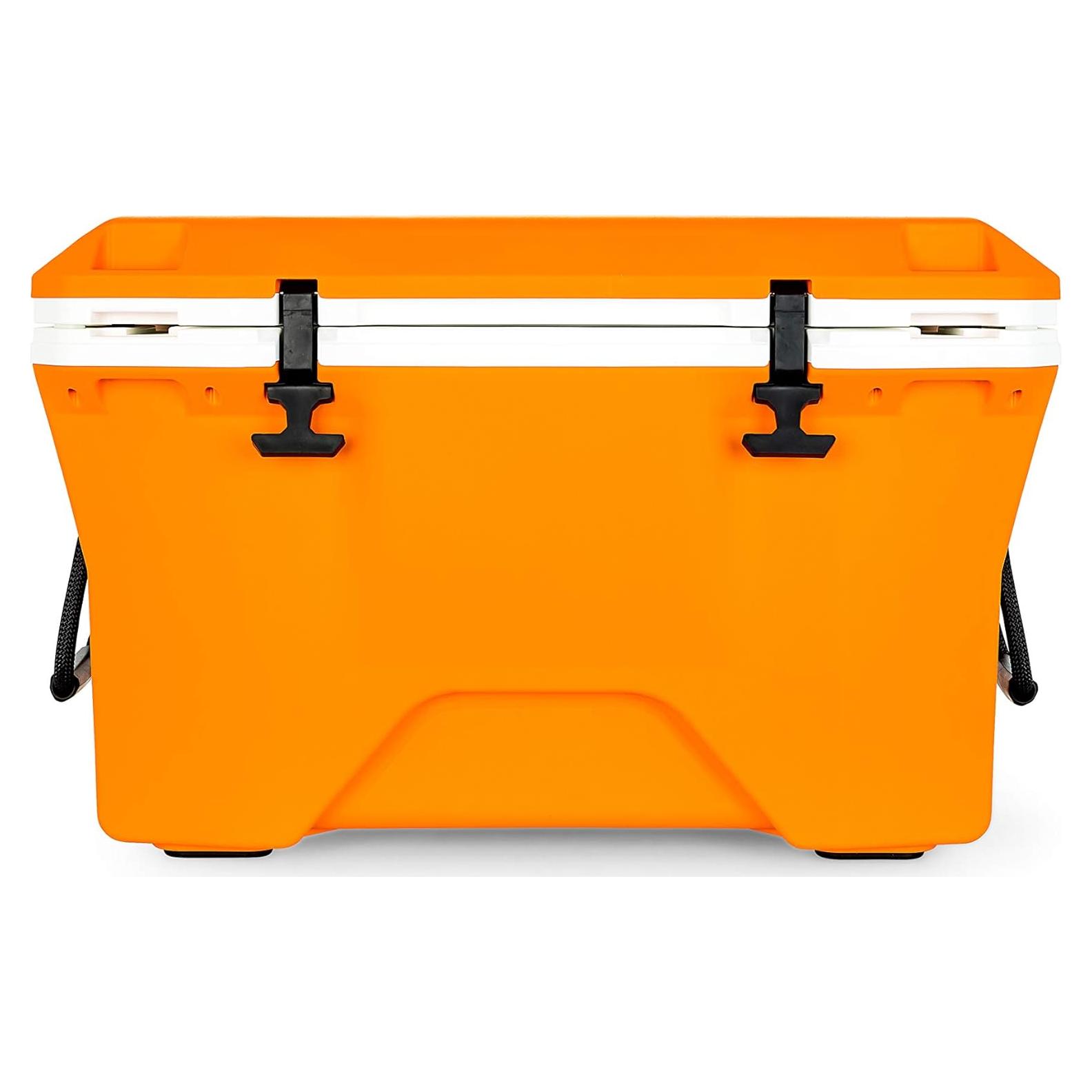 Enfriador Camco Currituck 30 Qt Mandarina y Blanco - 10 Días de Hielo