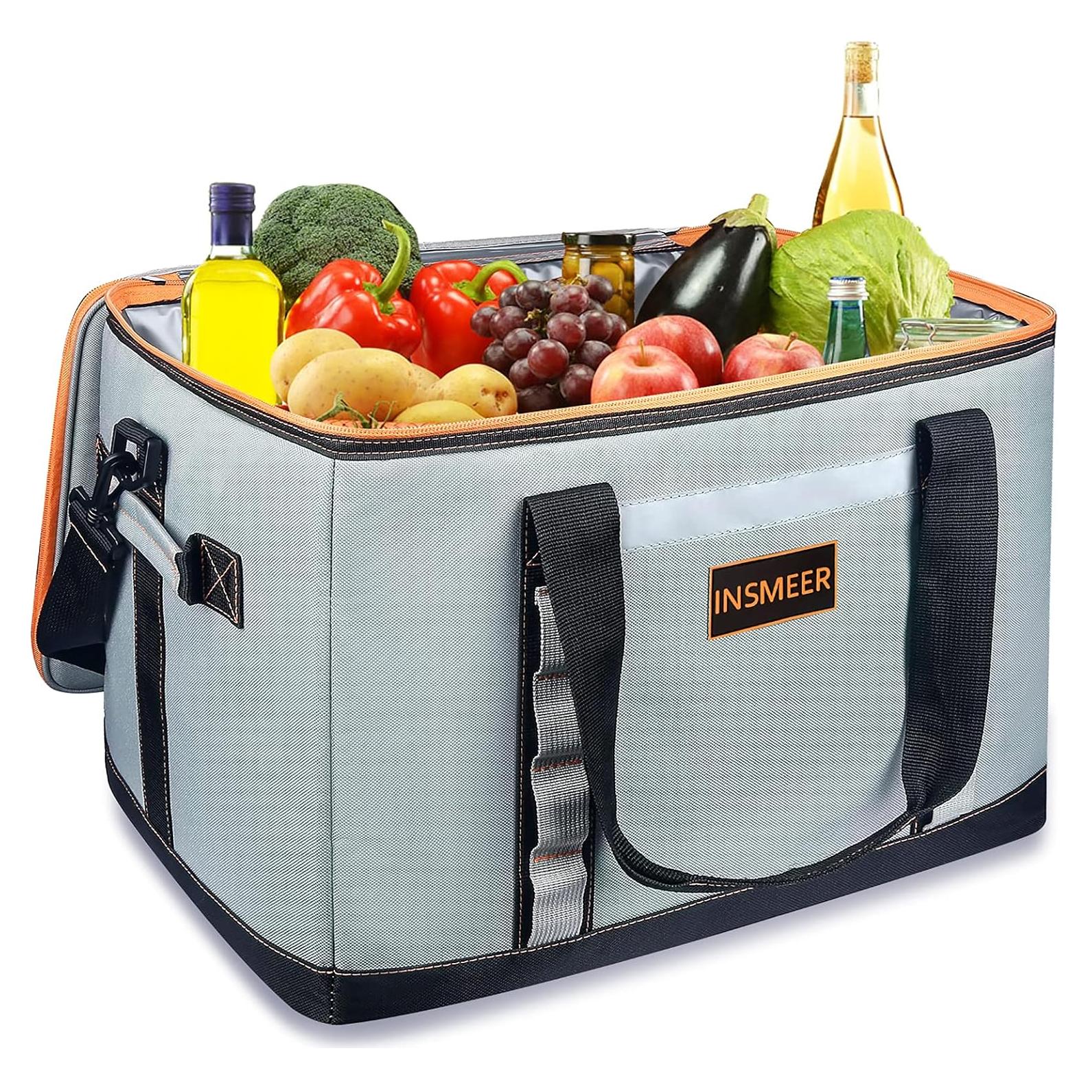 Bolsa Térmica Aislada INSMEER 48L Plegable para Camping y Picnic
