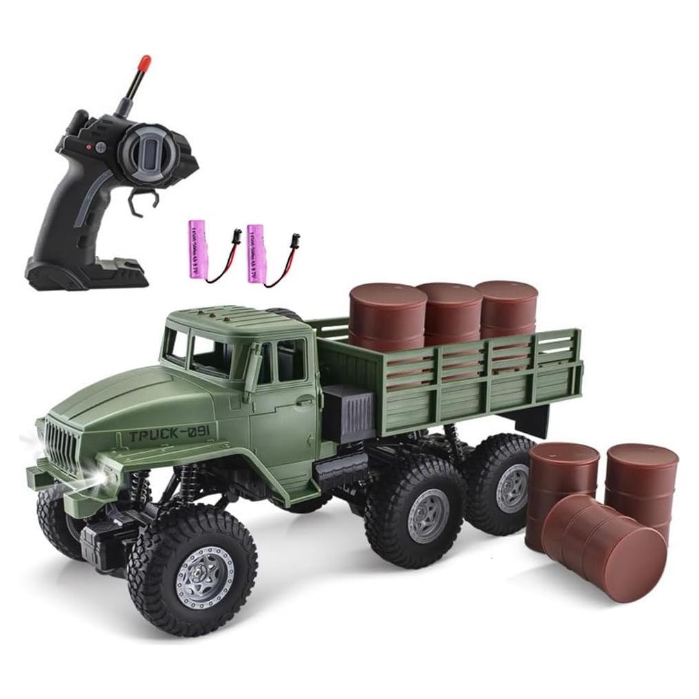 Camión Militar RC GoolRC 1:16 6WD Todo Terreno con 2 Baterías