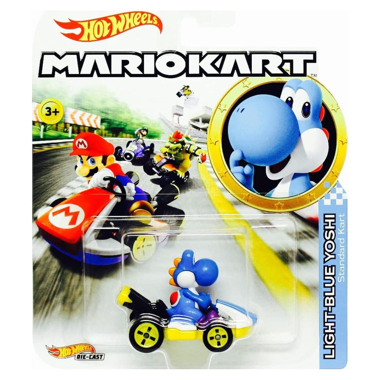 Coche Diecast Hot Wheels Yoshi Azul Claro 1:64