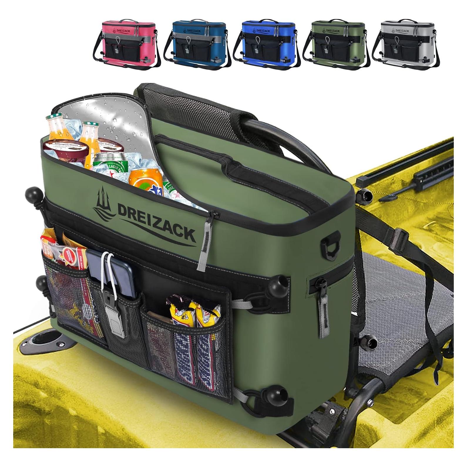 Enfriador de Kayak Dreizack Verde Impermeable 1.5L Aislado