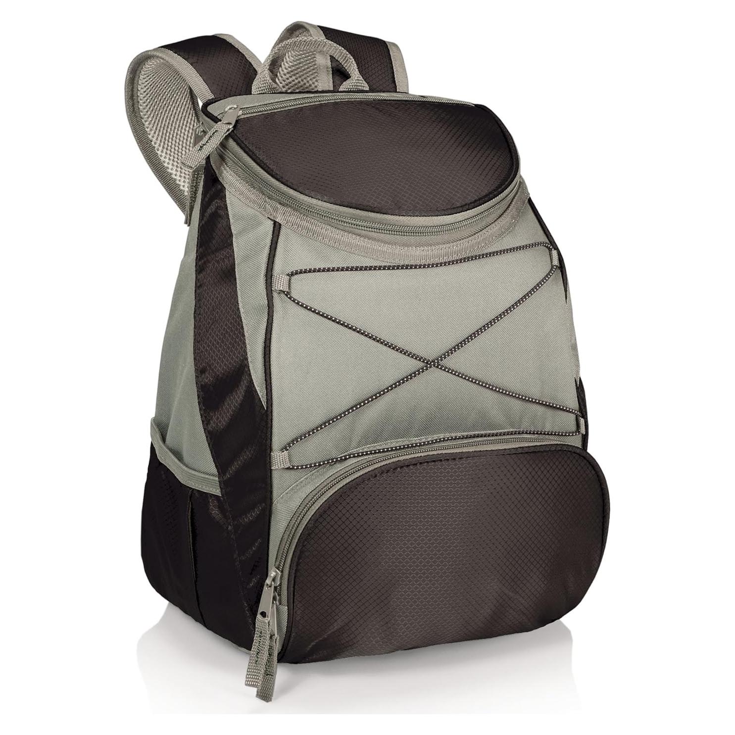 Mochila Enfriadora PTX Picnic Time - Aislada, 20 Latas, Negra