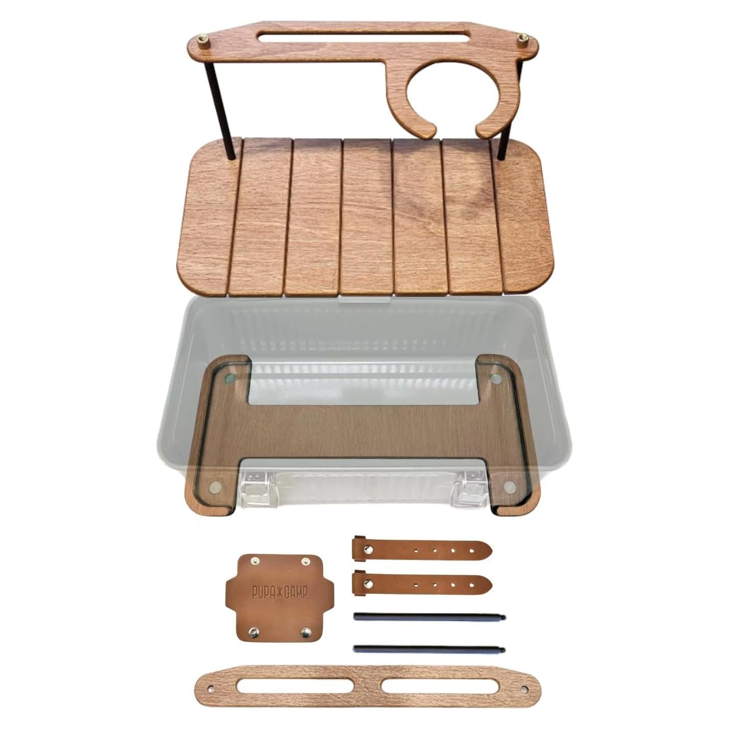 Mesa de Madera PUPA CAMP para Caja de Almuerzo Stanley 10qt