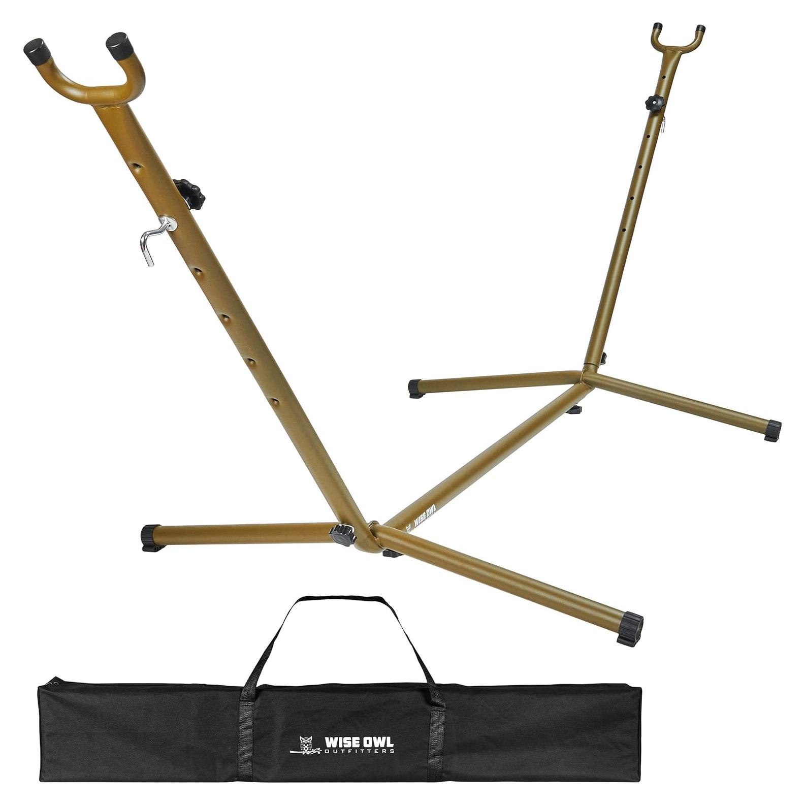 Wise Owl Outfitters Portable Hammock Stand, 106x42, 440lb Capacity - Sports & Outdoors