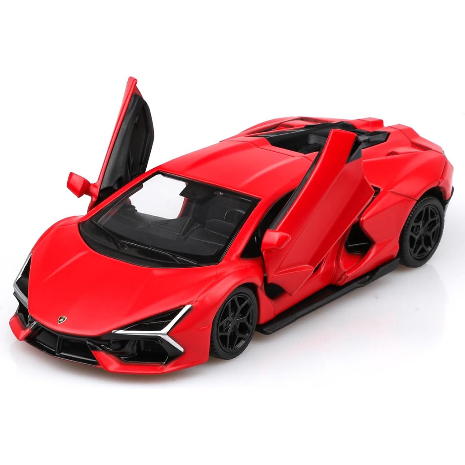 Coche de Juguete Lamborghini Revuelto Escala 1/36 Rojo