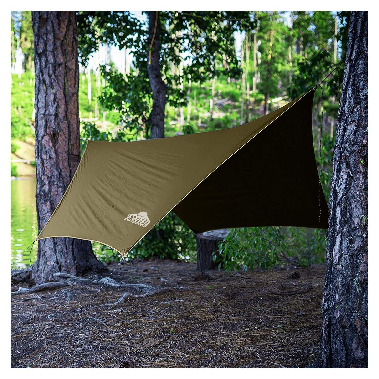 Toldo de Lluvia Swiss Outdoors 3.66x2.74m Impermeable Verde